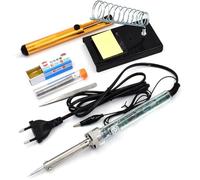 PRIMEGA - Juego de soldador eléctrico ajustable a temperatura constante 905 kit combinado de regulación europea 220V