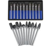 PRIMEGA - Lima giratoria de carburo para cabezal de pulido de acero al tungsteno (bote azul de doble arena 3x6) para sala de herramientas