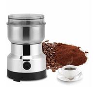 Primega - Molinillo de café eléctrico de 220 V, trituradora de semillas de café trituradora de alimentos de acero inoxidable, molinillo de café y batidora eléctrica para grano de café y lino nuez