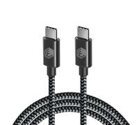 PrimeGuardz Cable de carga USB-A a USB-C, cable trenzado de carga rápida y sincronización de datos de 10 pies para dispositivos USB-C, color negro