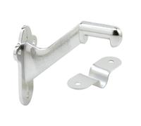PrimeLine MP112311 Staircase Handrail Support Bracket Diecast Zinc Construction Satin Finish Single Pack