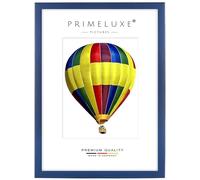 PrimeLuxe Marco de fotos de madera, 42 x 59,4 cm, formato DIN A2, en azul oscuro, color y dimensiones a elección, marco para póster, rompecabezas, collage de fotos, fabricado en Alemania