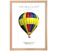 PrimeLuxe Marco de fotos de madera de haya natural, 21 x 29 cm, color y tamaño a elegir, marco para pósteres, puzles, collage de fotos, fabricado en Alemania