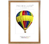 PrimeLuxe Marco de madera de 25 x 40 cm (tamaño de la imagen) en roble rústico, color y tamaño a elegir, marco para pósteres, puzles, collage de fotos, fabricado en Alemania