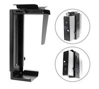 PRIMEMATIK AC65-0002-VCES - Soporte de Caja de Ordenador bajo Mesa o fijación a Pared Ajustable (88-203mm), Color Negro