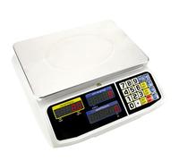 PrimeMatik - Balanza mostrador de sobremesa con Bandeja de 300x205 mm Báscula de Tienda de 3 Kg