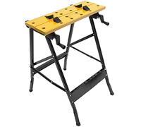 PrimeMatik - Banco de Trabajo con mordaza Ajustable. Mesa Plegable para Bricolaje. 100 Kg