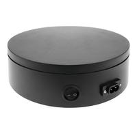 PrimeMatik - Base giratoria eléctrica 20cm negro plataforma rotatoria