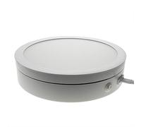 PrimeMatik - Base giratoria eléctrica iluminada de 40 cm. Plataforma rotatoria de color blanco para fotografía