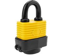 PrimeMatik - Candado de Seguridad Acero con protección Exterior IP44 30mm Arco 62mm