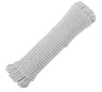 PrimeMatik - Cuerda Trenzada de poliéster 20 m x 6 mm Blanca