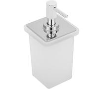 PrimeMatik - Dispensador dosificador de jabón para decoración de baño con Montaje en Pared de 250ml