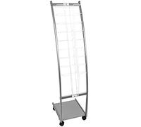 PrimeMatik - Expositor portafolletos 31 x 126 x 35 cm con 9 compartimentos para folletos y revistas