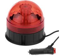 PrimeMatik - Luz estroboscópica rotativa de Emergencia con fijación magnética multimodo 10V Rojo