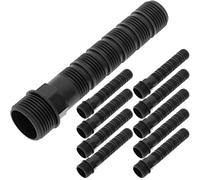 PrimeMatik - Pack de 10 Unidades Bobina Recortable Rosca Hembra 1/2-3/4 Pulgadas Color Negro