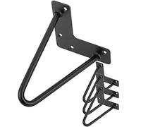 PrimeMatik - Pies para Mesa y Mueble Patas en Acero 2 Varillas 15 cm Negro 4-Pack