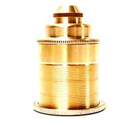 PrimeMatik - Portalámparas Colgante Casquillo para Bombilla de Rosca E27 Estilo Dorado Antiguo Vintage