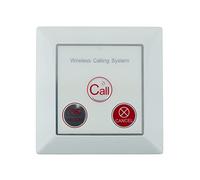 PrimeMatik - Pulsador emisor transmisor para sistema de llamada inalámbrico de pared 500m 3 teclas