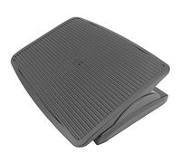 PrimeMatik - Reposapiés con Plataforma Ajustable de plástico Negro 450 x 350 mm