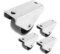 PrimeMatik - Rueda de Nailon 30 mm para Puertas y Muebles 4 Pack 30x21x15mm