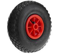 PrimeMatik - Rueda neumática de Carretilla 70 Kg 10x3 260x85 mm para carros y Plataformas de Transporte