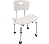 PrimeMatik - Silla de Ducha Antideslizante Regulable en Altura para baño