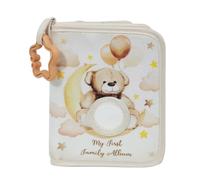 Primer Álbum Familiar: Álbum De Fotos Para Bebé, Lindo Diseño De Suave, Libro De Imágenes Para Bebé, Disco Portátil Con Gancho De Estrella, Páginas Portátiles | Cochecito Hogar Guardería Recu