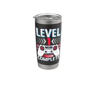Primer aniversario de boda | Para él y ella | Nivel 1 completo Vaso térmico de acero inoxidable de doble pared