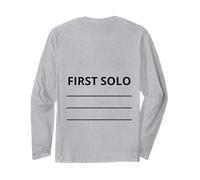 Primer avión Solo Cola Vuelo Escuela Piloto de Vuelo Manga Larga