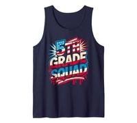 Primer día de Bruh 5TH Grade Squad, Profesora de Bandera de EE. UU., Little Miss Camiseta sin Mangas