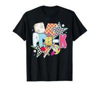 Primer día de clases a cuadros Hello Pre-K Student Teacher Camiseta