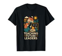 Primer día de Escuela enseñando a Las futuras líderes Mujeres Lindas Camiseta