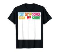 Primer día de Escuela Firma mi Camisa Estudiantes de Regreso a Clases Camiseta