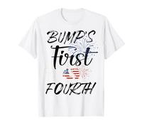 Primer Día de la Independencia del Embarazo del 4 de Julio de Bump Camiseta