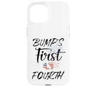 Primer Día de la Independencia del Embarazo del 4 de Julio de Bump Carcasa para iPhone 15