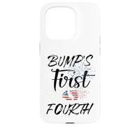 Primer Día de la Independencia del Embarazo del 4 de Julio de Bump Carcasa para iPhone 15 Pro