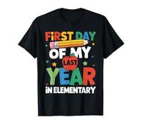 Primer día de mi último año en la Escuela Primaria de Regreso a Clases Camiseta