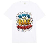 Primer día de Regreso a Clases Listo para gobernar Kindergarten Comfort Colors Adult Heavyweight T-Shirt