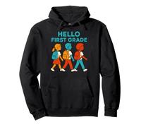 Primer día Hola Primer Grado Linda Mujer Profesora Sudadera con Capucha