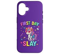 Primer día Mata para tu Divertido Primer día de Regreso a Clases Carcasa para iPhone 16