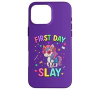 Primer día Mata para tu Divertido Primer día de Regreso a Clases Carcasa para iPhone 16 Pro MAX