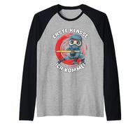 Primer Grado En La Escuela Ninja, Aquí Voy. Camiseta Manga Raglan