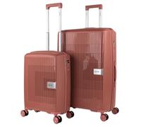 PRIMER - Juego De Maletas De Viaje Rígidas Cabina Mediana Grande Ligeras con Ruedas 360º Conjunto Equipaje con Candado de Combinación Set Ideal para Viajeros Exigentes., Rosa