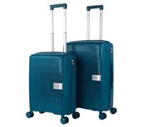 PRIMER - Juego De Maletas De Viaje Rígidas Cabina Mediana Grande Ligeras con Ruedas 360º Conjunto Equipaje con Candado de Combinación Set Ideal para Viajeros Exigentes., Petroleo