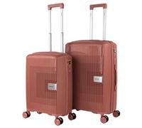 PRIMER - Juego De Maletas De Viaje Rígidas Cabina Mediana Grande Ligeras con Ruedas 360º Conjunto Equipaje con Candado de Combinación Set Ideal para Viajeros Exigentes., Rosa