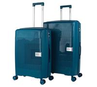 PRIMER - Juego De Maletas De Viaje Rígidas Cabina Mediana Grande Ligeras con Ruedas 360º Conjunto Equipaje con Candado de Combinación Set Ideal para Viajeros Exigentes., Petroleo