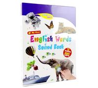 Primer Juguete Sonidos Inglés, 470 Palabras Libro Sonidos Juguetes Sensoriales Niños Pequeños, Libros Interactivos para Aprendizaje Lenguaje, Libro Sonido Tocar Puntos Niños, para Niñas & Niños