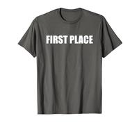 Primer Lugar Camiseta, Hombre, Asfalto, M