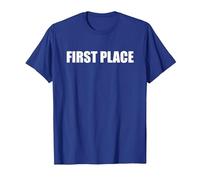 Primer Lugar Camiseta, Hombre, Azul Real, XL