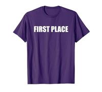 Primer Lugar Camiseta, Hombre, Morado, XL